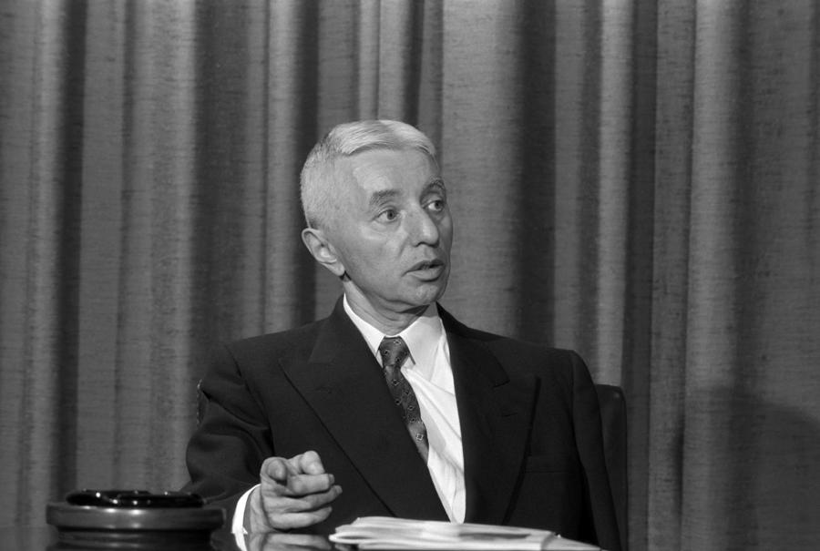 Admiral Hyman Rickover During An Interview 1958 Photograph by War Is Hell Store
