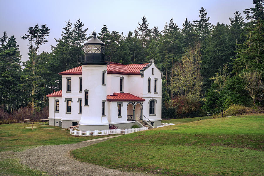 Admiralty Head Lighthouse on Whidbey Island Washington  Photograph by Mary Lee Dereske