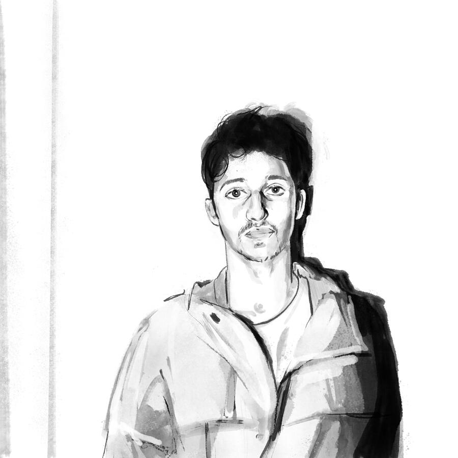 Adnan Syed Drawing by Hannah Hill Adnan Syed Drawing by Hannah Hill