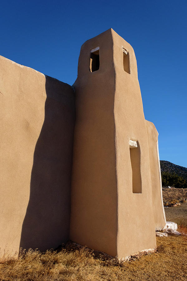 Adobe Church Bell Tower in Golden New Mexico Photograph by Mary Lee Dereske