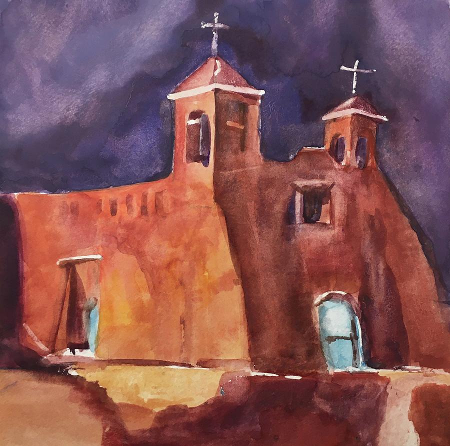 Adobe Church Painting by Nancy Nuttelman - Fine Art America