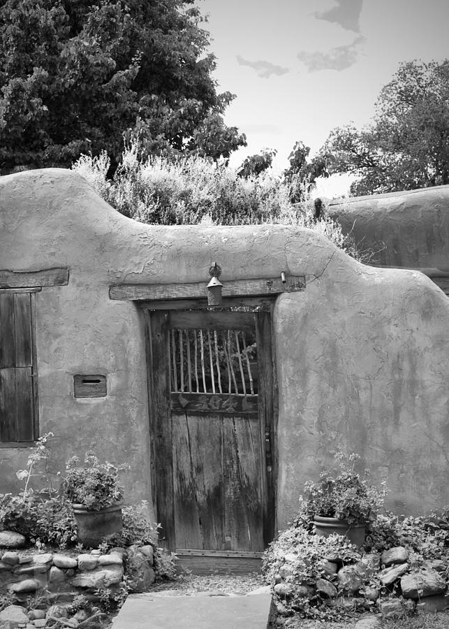 Adobe House BW Photograph by Mary Pille