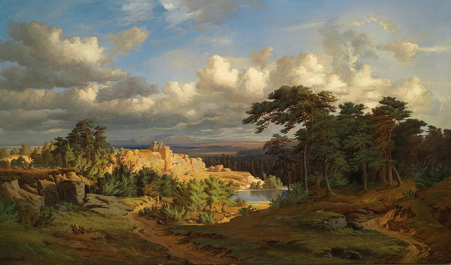 Adolf Kosarek, Open Landscape Painting