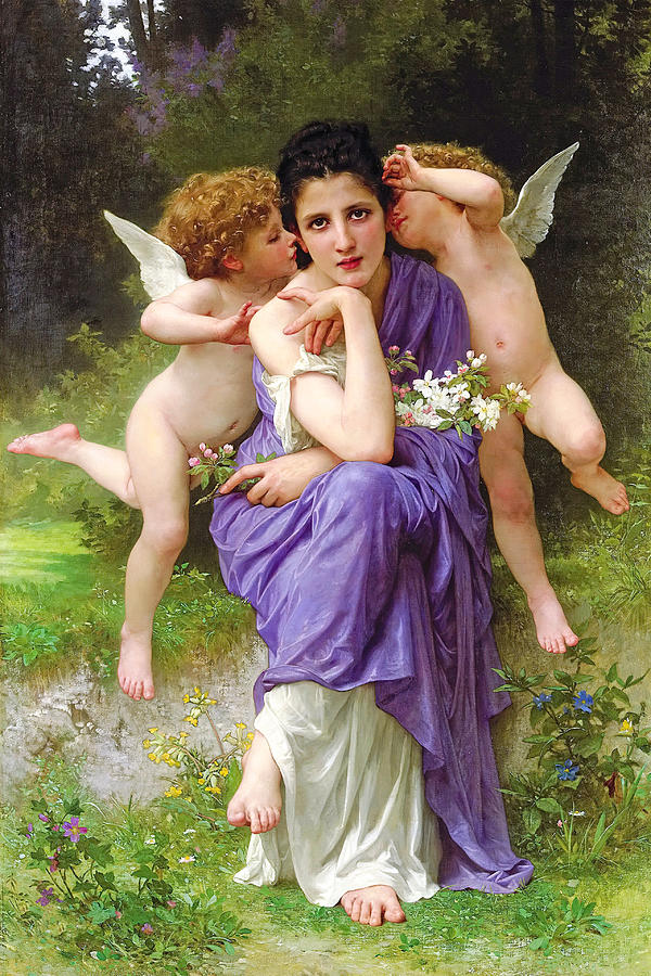 Adolphe William Bouguereau Songs of Spring 1889 Photograph by Munir Alawi