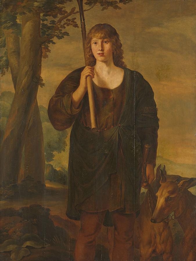 Adonis, anonymous, c. 1600 - c. 1699 Painting by Adonis