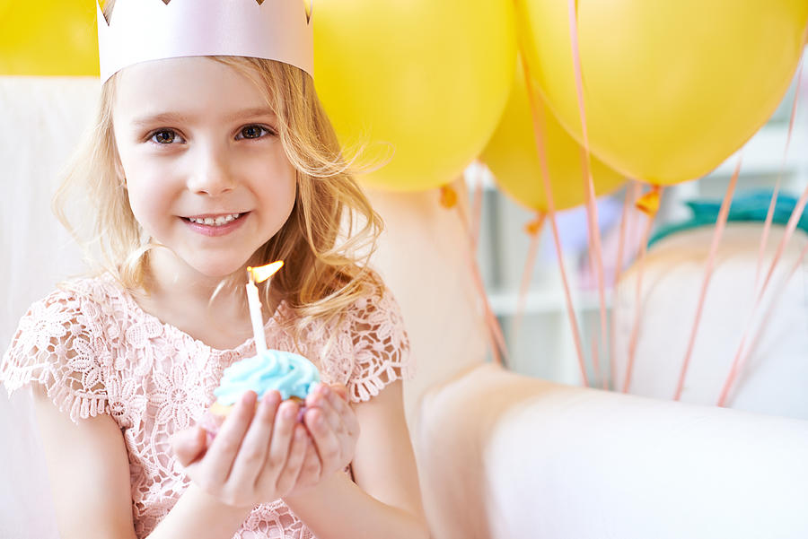 Adorable girls birthday Photograph by Mediaphotos