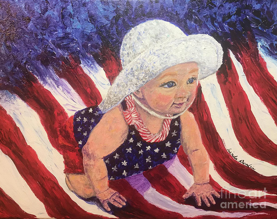 Adorable Grace Painting by Linda Donlin