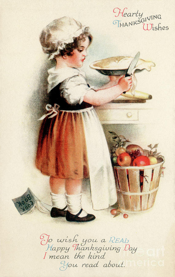 Adorable little girl baking apple pie. Digital Art by Pete Klinger ...