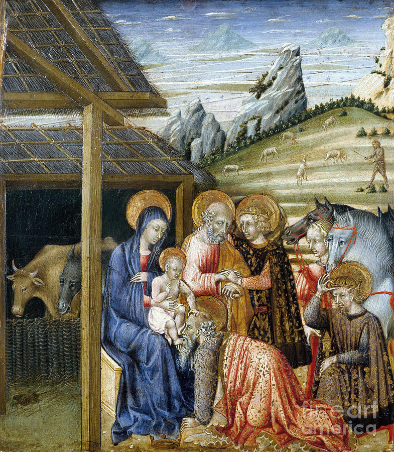 Adoration of the Magi, c1460 Painting by Giovanni di Paolo