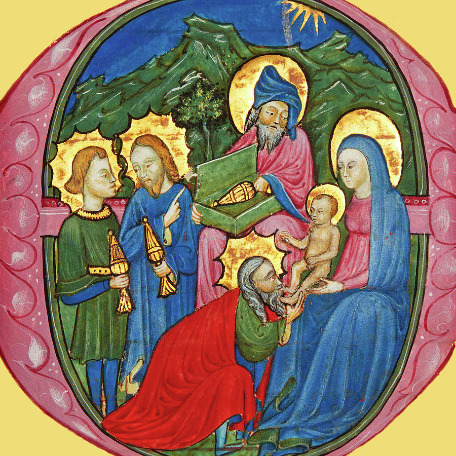 Adoration of the Magi in 15th Century Photograph by Munir Alawi