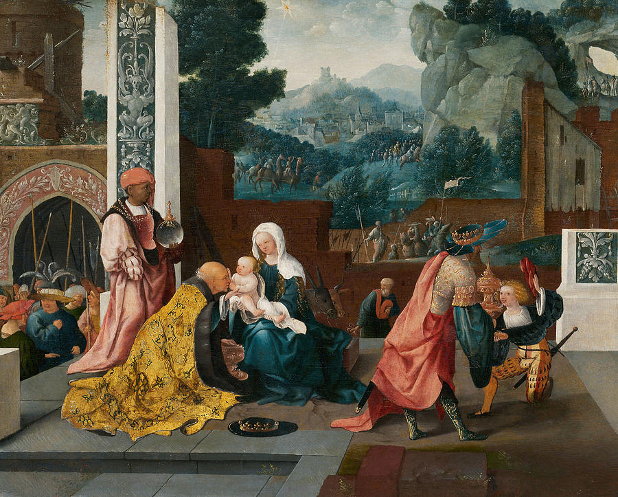 Adoration of the Magi Painting by Jan van Scorel