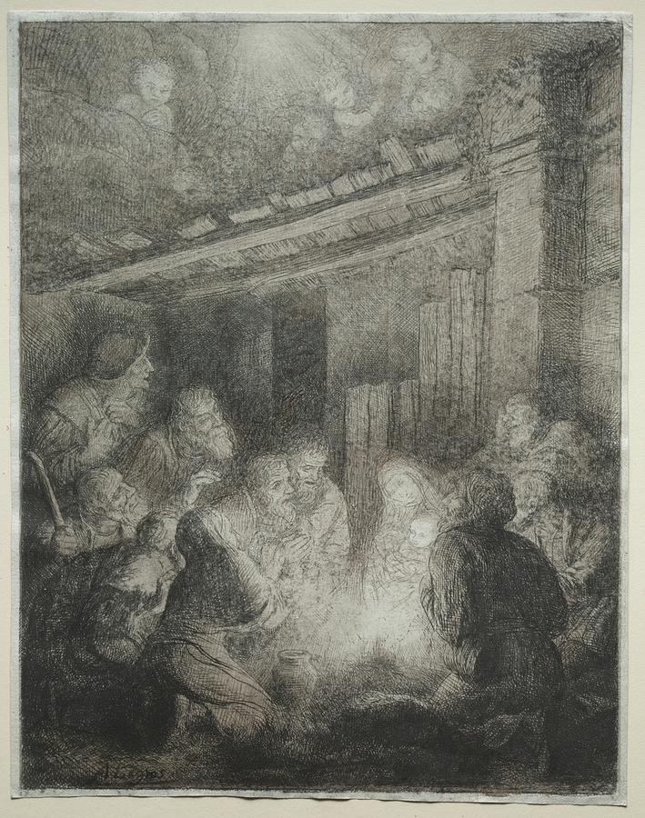 Adoration of the Shepherds Date unknown Alphonse Leg ro French, 1837 1911 Painting by MotionAge Designs