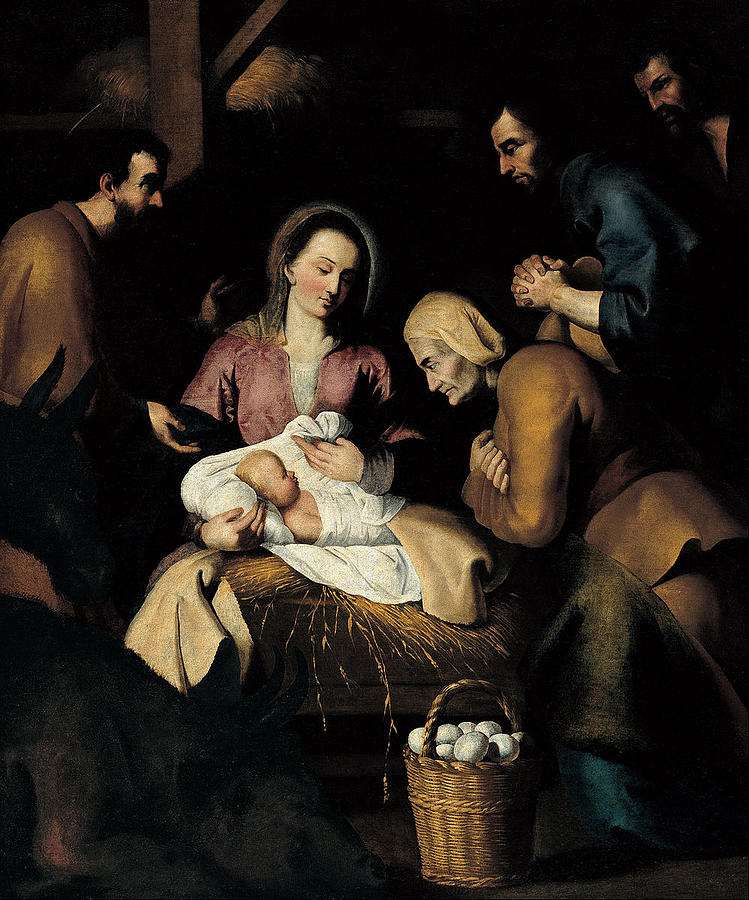 Adoration Photograph - Adoration of the Shepherds by Paul Fearn