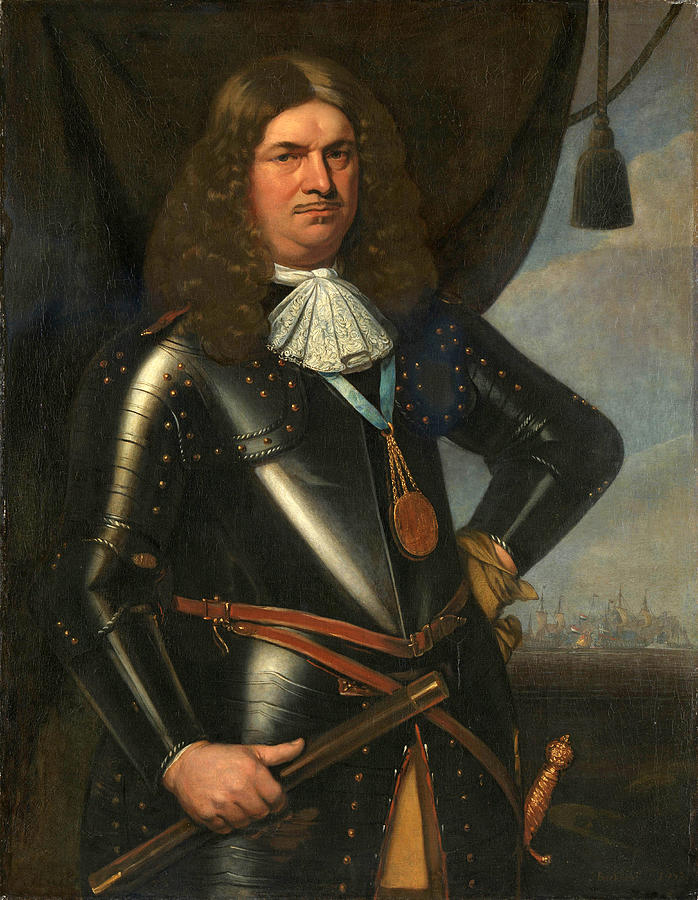 Adriaen Banckert, Vice Admiral of Zeeland Painting by Hendrick Berckman