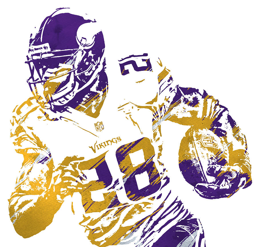 Adam Thielen MINNESOTA VIKINGS PIXEL ART 11 Mixed Media by Joe Hamilton -  Pixels