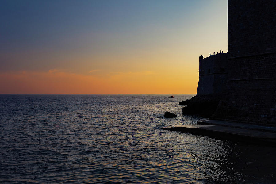 Adriatic Sea Sunset In Dubrovnik  Photograph by Artur Bogacki