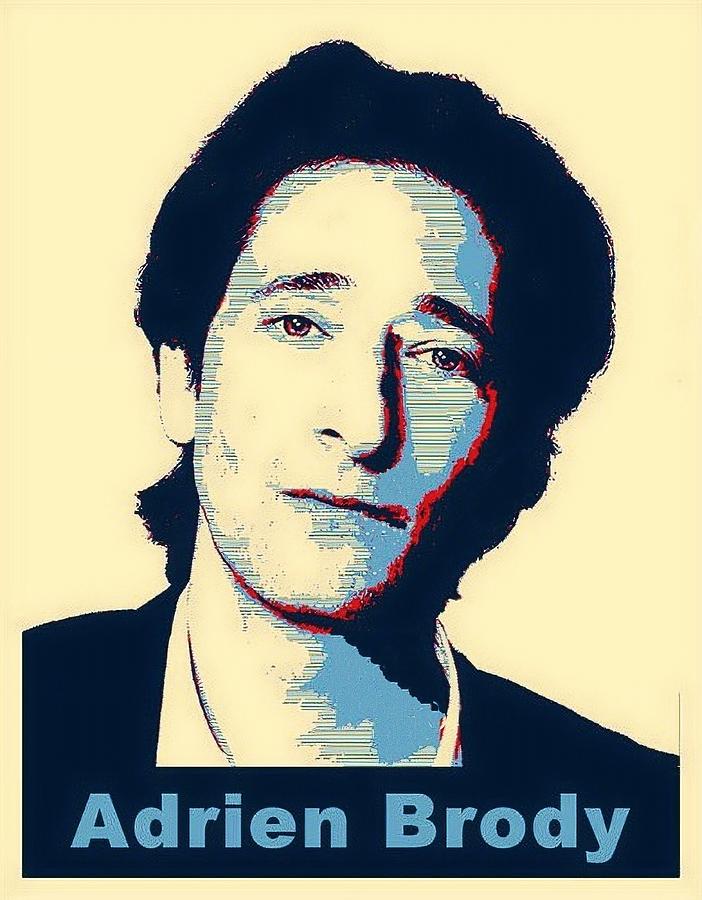 Adrien Brody - Actor Digital Art by Bob Smerecki