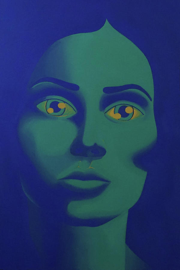 Portrait Painting - Adrift by Zephyr Salz Portrait Painting - Adrift by Zephyr Salz