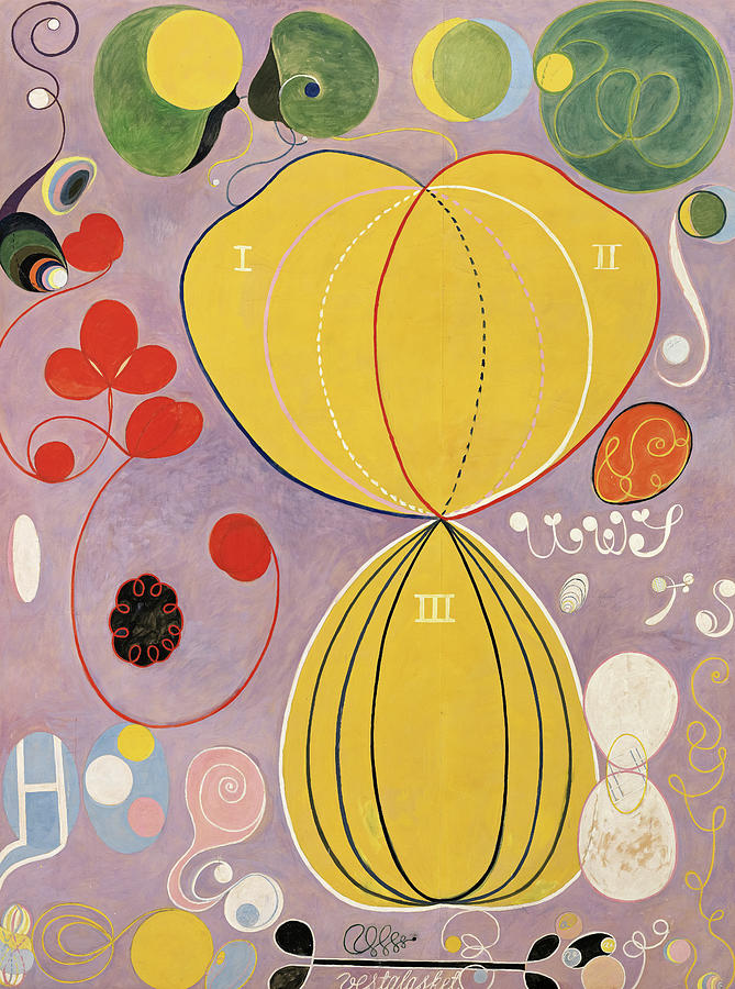 Abstract Painting - Adulthood by Hilma af Klint