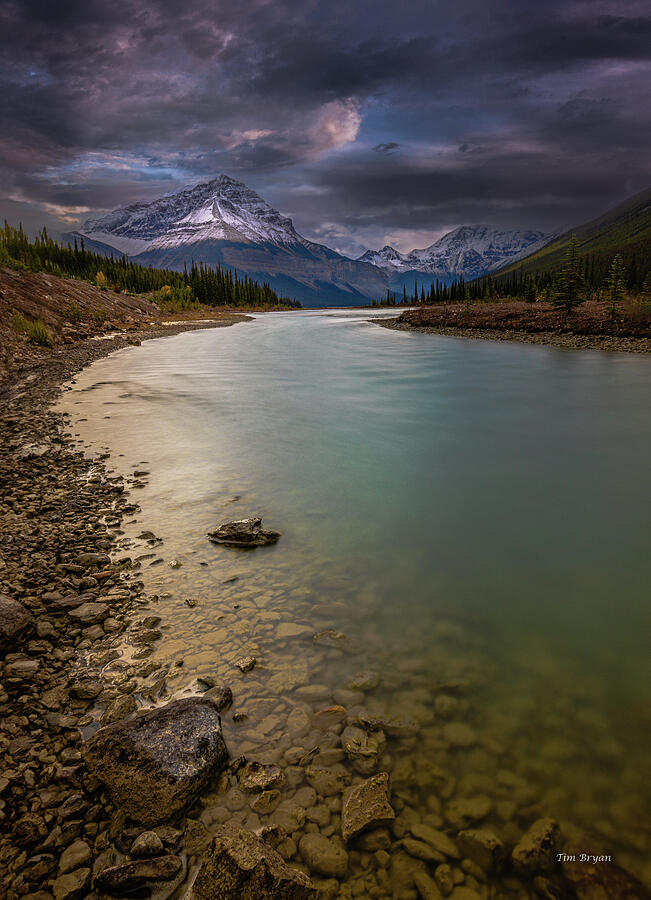 Mountain Photograph - Advancing Front over the Athabascan River by Tim Bryan