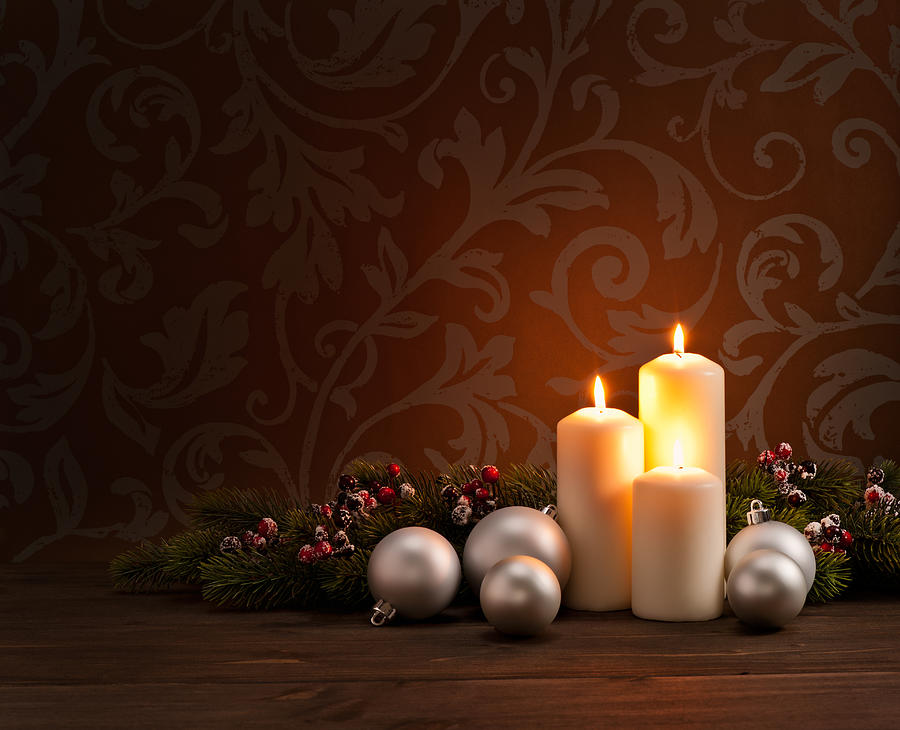 Advent Christmas wreath Photograph by Stockphoto24