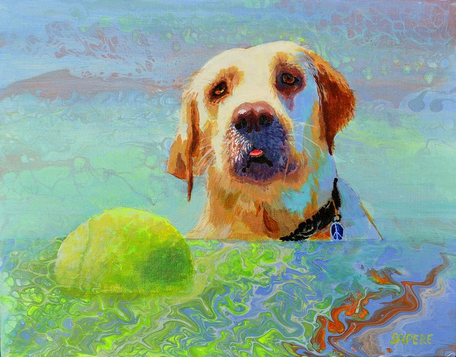 Adventure Dog Painting by Lynee Sapere