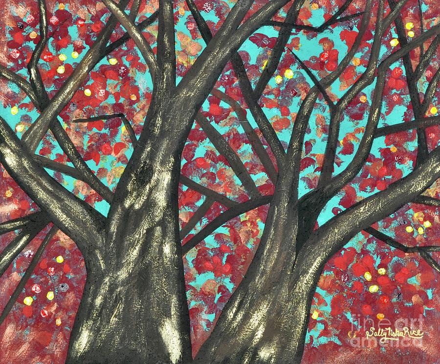 Tree Painting - Adventure  by Sally Tiska Rice