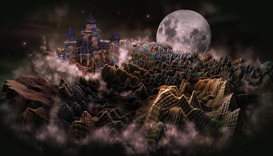 Adventure to Sky Castle Digital Art by Artful Oasis