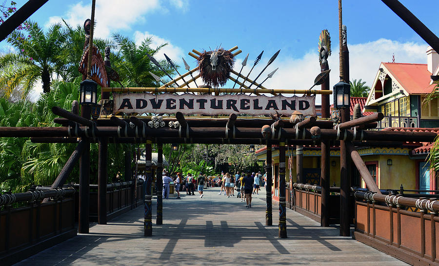Adventureland Entrance Magic Kingdom B Photograph