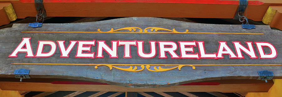 Adventureland sign Photograph by David Lee Thompson