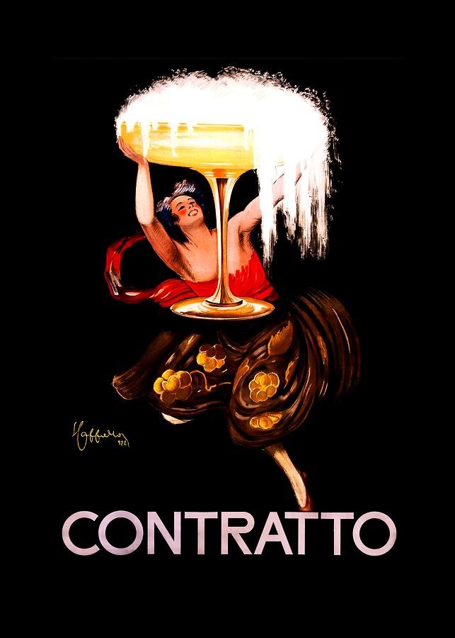 Advertising Poster Contrato Wine Digital Art by Patricia Keith