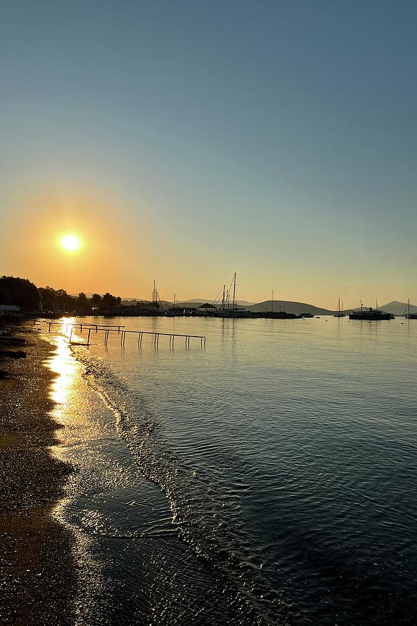 Aegean Sea Sunrise Photograph by David Pyatt