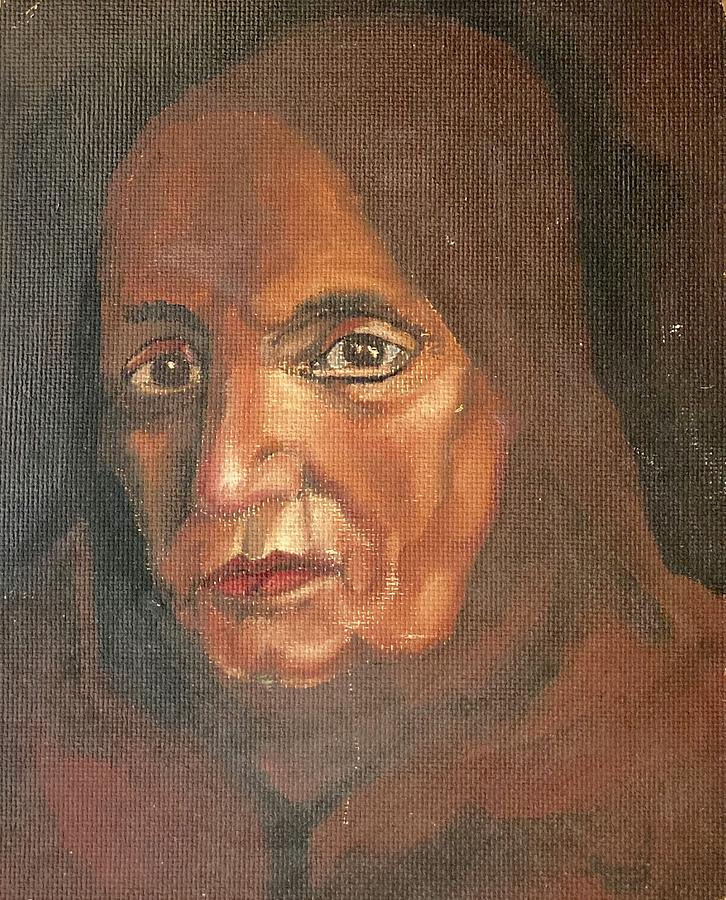 aElderly Lebanese Woman Painting by David Euler