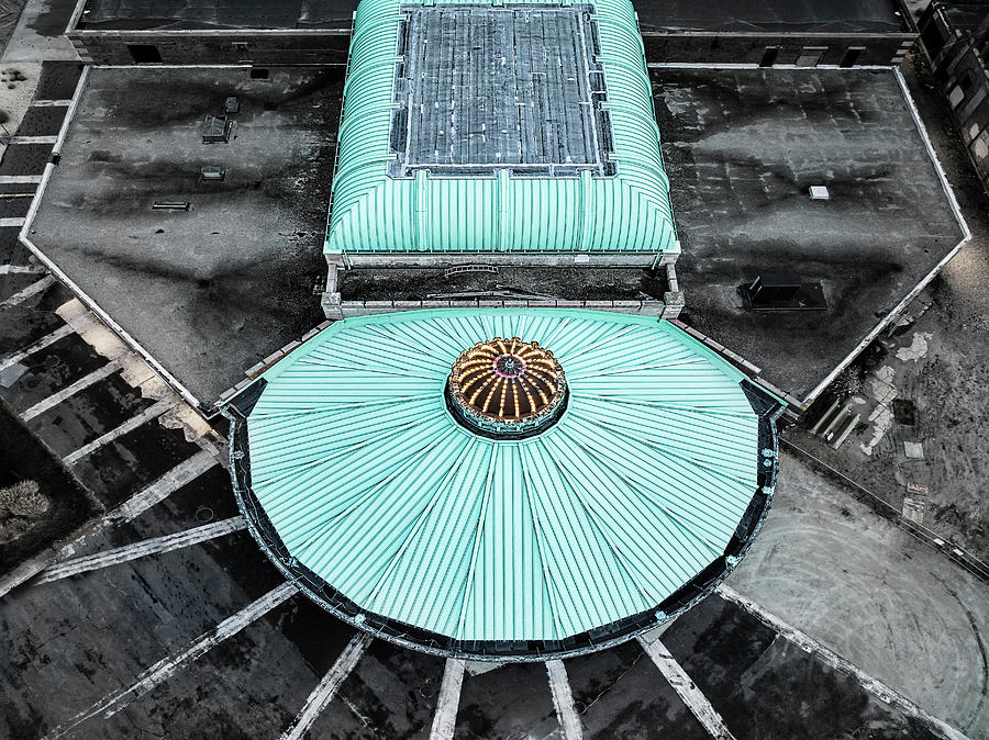 Aerial Asbury Park Carousel Photograph by Susan Candelario