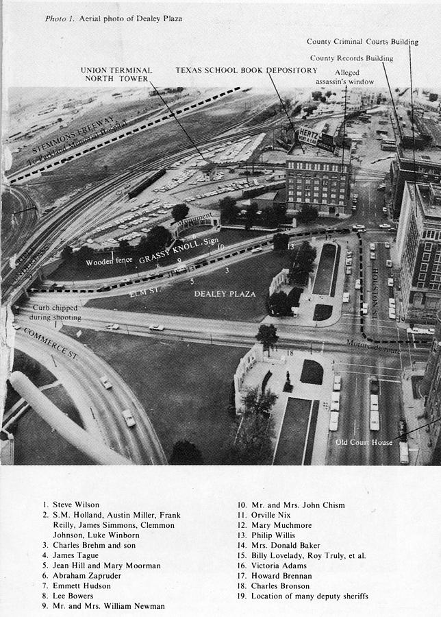 Aerial Dealey Plaza Labeled 11-22-1963 Photograph by Unknown - Fine Art ...