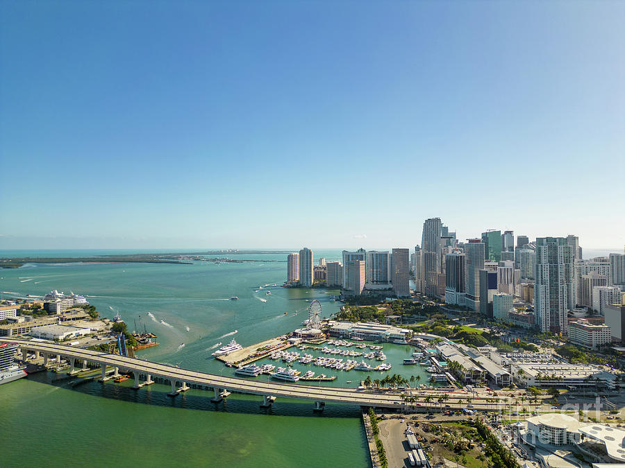 Aerial Drone Image Downtown Miami Fl 2023 Felix Mizioznikov 