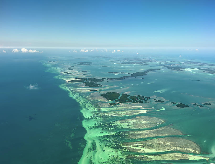 Aerial Florida Keys Photograph by Noah Browning - Fine Art America