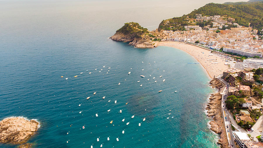 Aerial footage recorded with drone of the Costa Brava shoreline. Photograph by Artur Debat