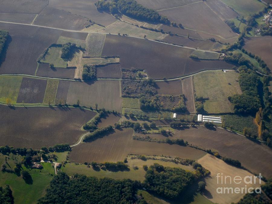 Aerial French Countryside III Photograph by Aisha Isabelle