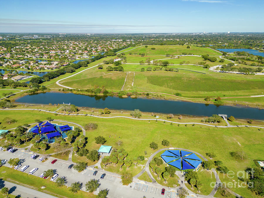 Aerial image Vista View Park Davie FL USA Photograph by Felix ...