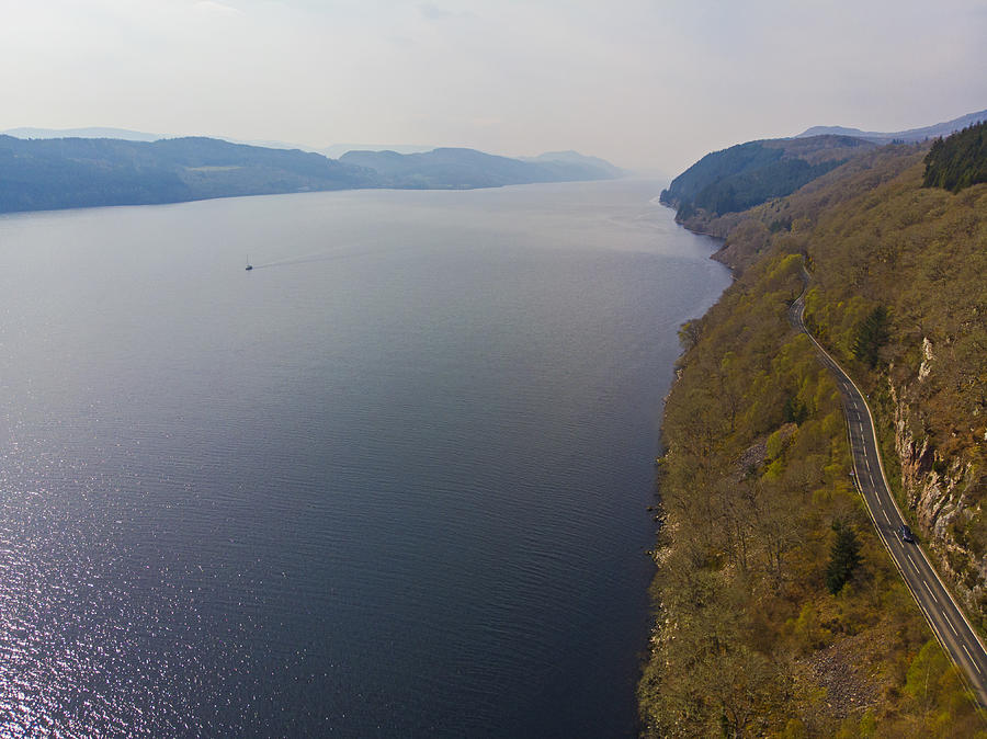 Aerial of Loch Ness Photograph by Matt Champlin