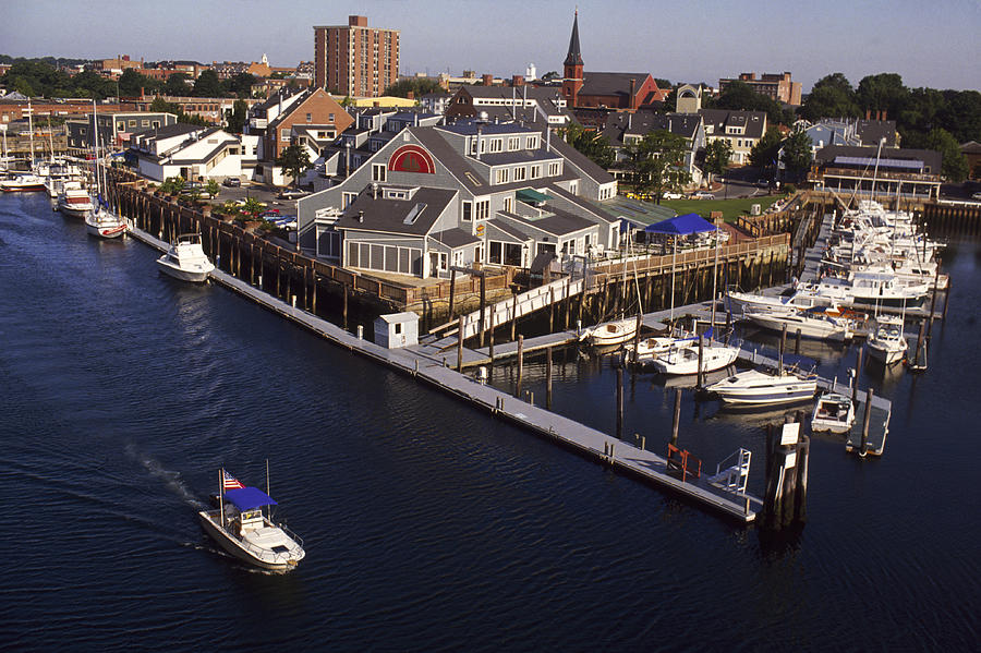 Aerial Of Pickering Wharf, Salem, Ma Photograph by John Coletti