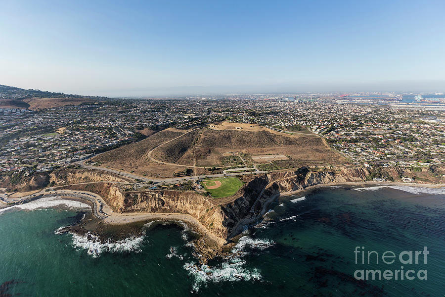 Aerial Of Whites Point In San Pedro California Photograph By Trekkerimages Photography