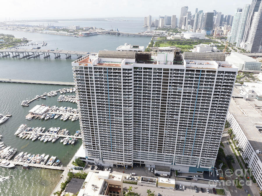 Aerial Photo DoubleTree By Hilton Grand Hotel Biscayne Bay Photograph   Aerial Photo Doubletree By Hilton Grand Hotel Biscayne Bay Felix Mizioznikov 