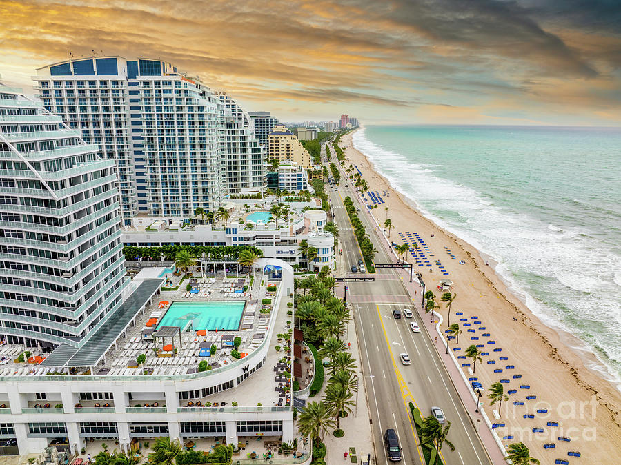 Aerial Photo Fort Lauderdale Beach Scene January 2022 Photograph By   Aerial Photo Fort Lauderdale Beach Scene January 2022 Felix Mizioznikov 