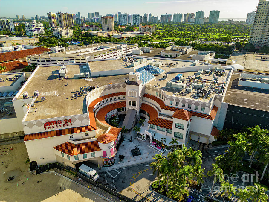 Aerial photo of Aventura Mall upscale shops Photograph by Felix ...