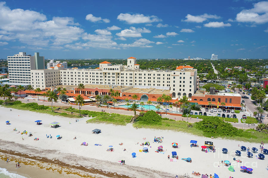 Aerial Photo Of The Hollywood Beach Resort Summer 2019 Photograph By ...