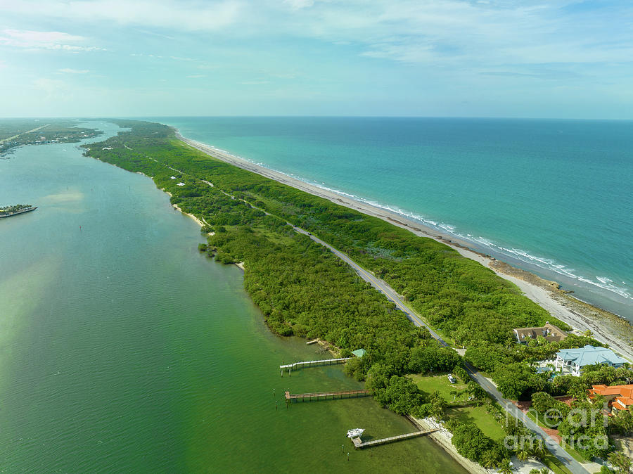 Aerial photo The Nature Conservancy Blowing Rocks Preserve Jupit ...