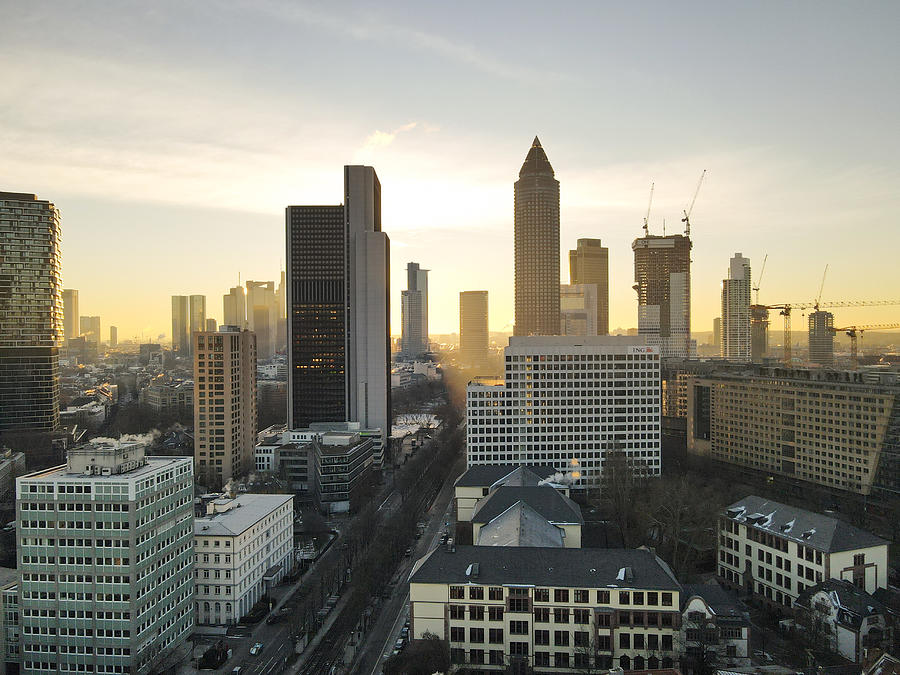 Aerial Shot Frankfurt Photograph by Haussmann Visuals
