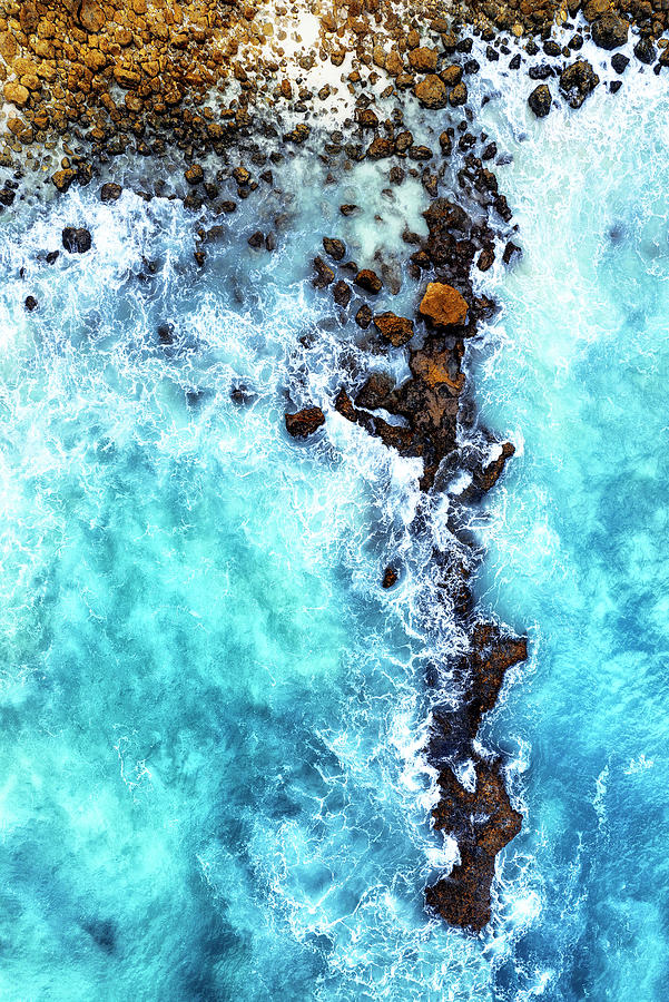Aerial Summer - Azure Submersion Photograph by Philippe HUGONNARD